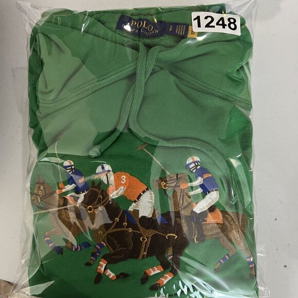 Polo Ralph Lauren Men S Embroidered 3 Pony Polo Player Graphic Hoodie Sweatshirt - Picture 16 of 16